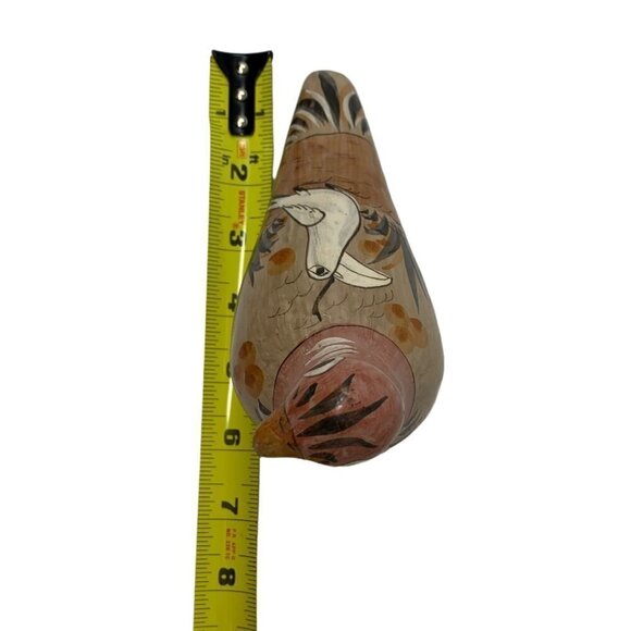 Tonala Mexican Bird Folk Art Pottery Pheasant Design Vintage Hand Painted - Picture 4 of 16